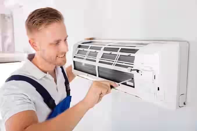 Professional AC cleaning service